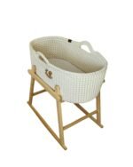 Колиска Standard 70×40 з ортопедичним лляним матрацом, вигляд збоку