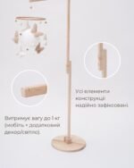 Тримач для мобіля витримує вагу до 1 кг, усі елементи надійно зафіксовані