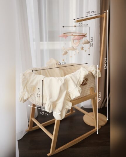 Розміри комплекту Comfort 80×40 Maxi — дно 80×40, висота 72 см, тримач 124 см